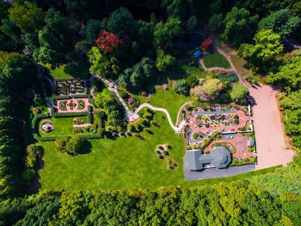 Home Wickham Park - Aerial View Of The Irish Garden 600x450